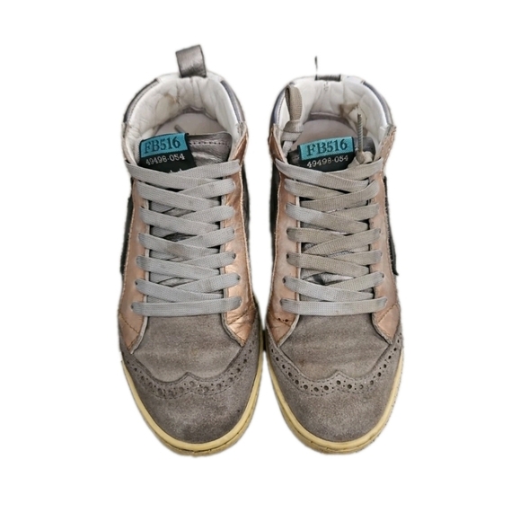 Freebird Womens Metallic 516 Distressed Leather Shoe 7 - Picture 2 of 13